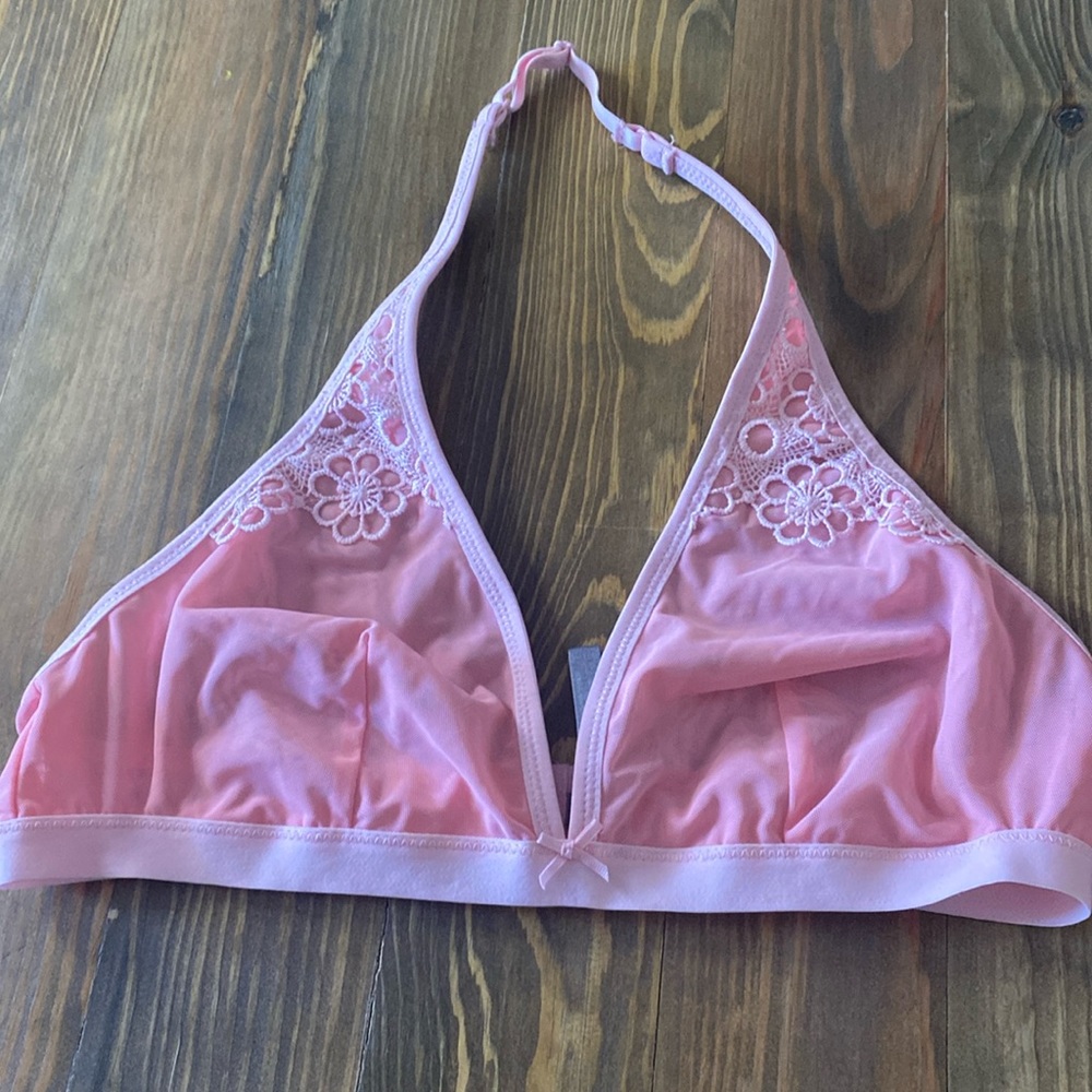 Aerie‎ pink halter bralette